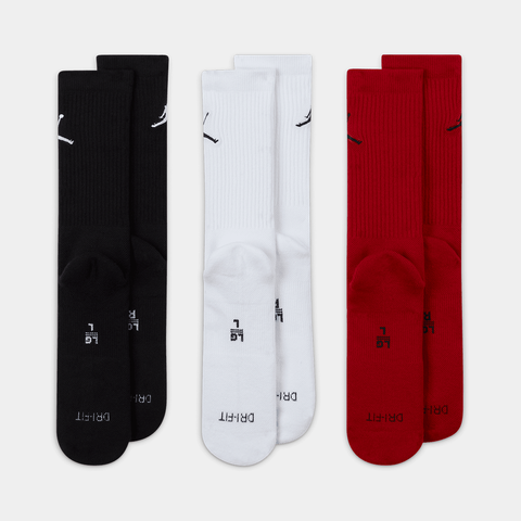 Air Jordan Everyday Max Socks - 'Black/White/Gym Red'