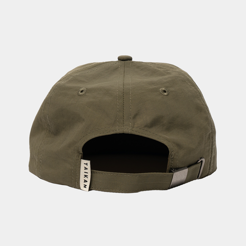 Taikan Easy Nylon Strapback Hat - 'Deep Khaki'